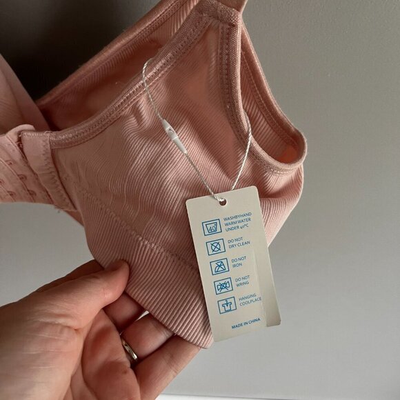 Maternity Pink Nursing bra Size Medium Breastfeeding New with tags - Picture 6 of 6